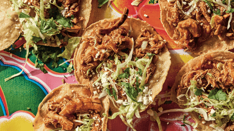 Chicken Tinga Tostadas | Eva Longoria